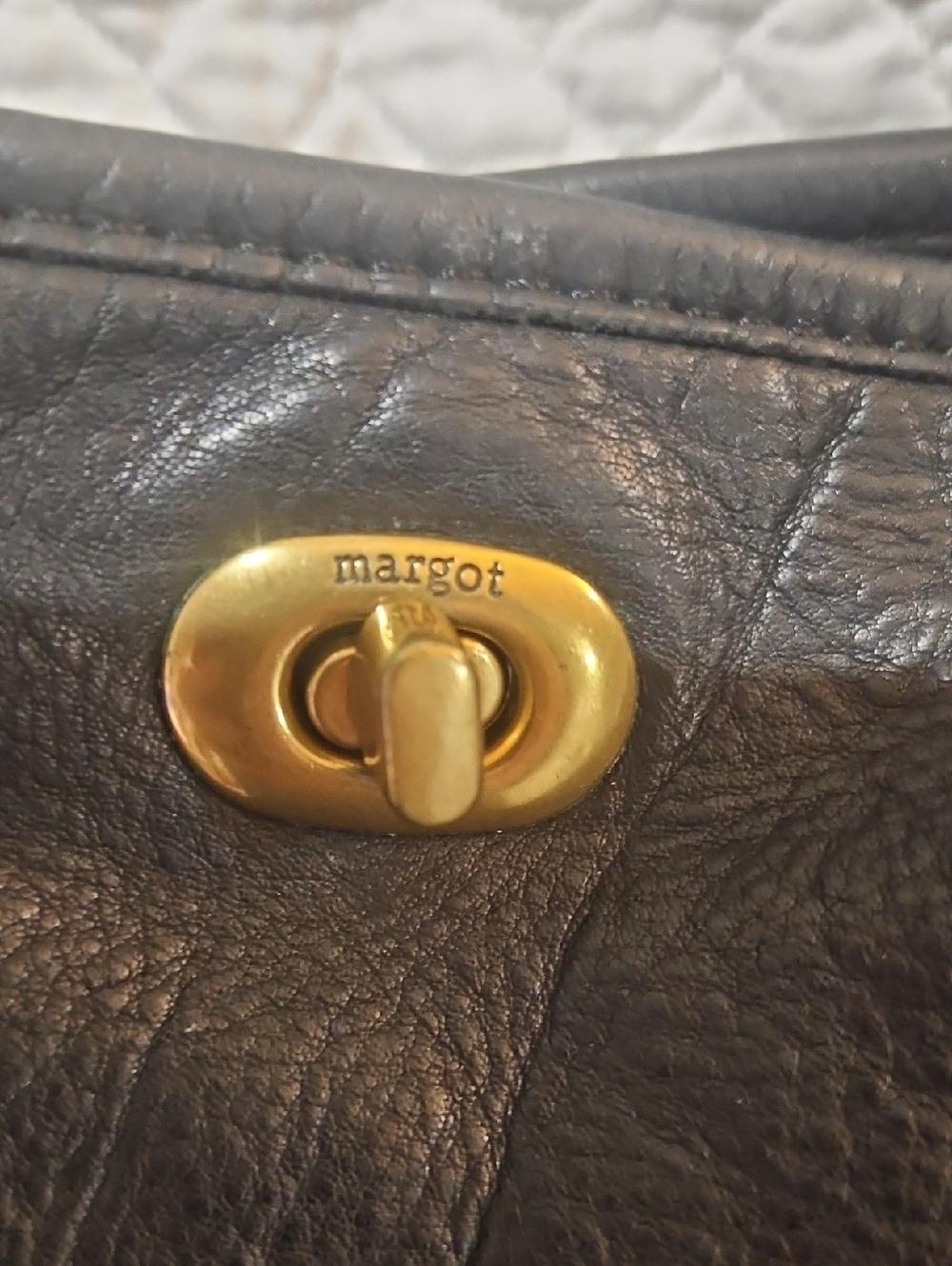 Margot New York Buttery Soft Leather & Suede Handbag Shoulder tote - Picture 4 of 9